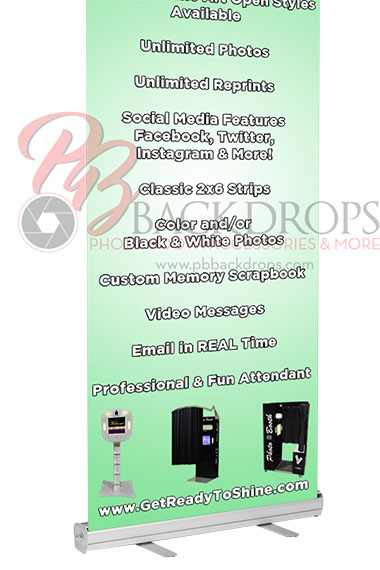 Custom Retractable Single sided 33-x-81